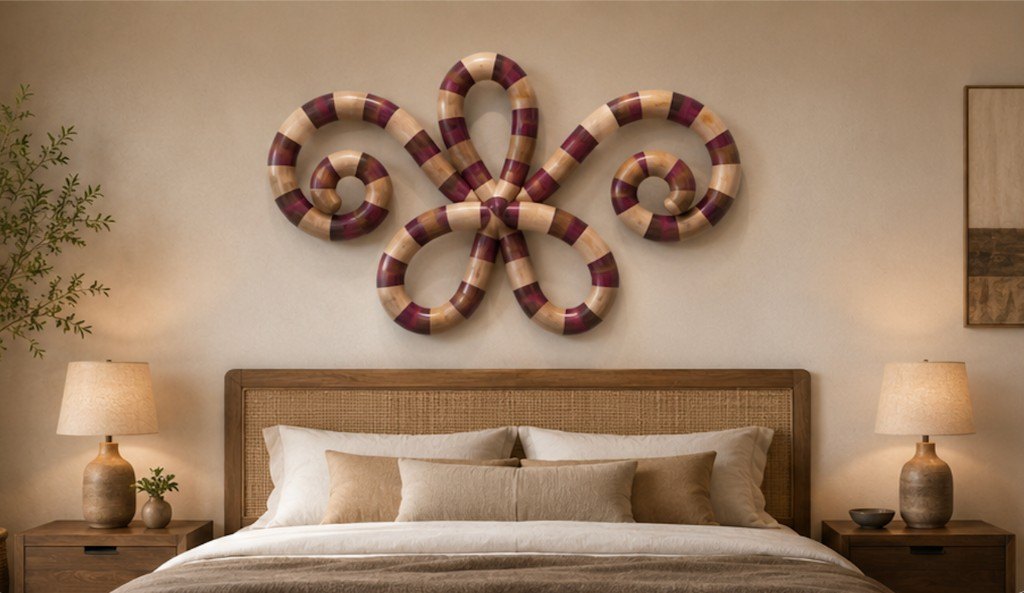 ellelle QU-WL, wall quatrefoil in a bedroom