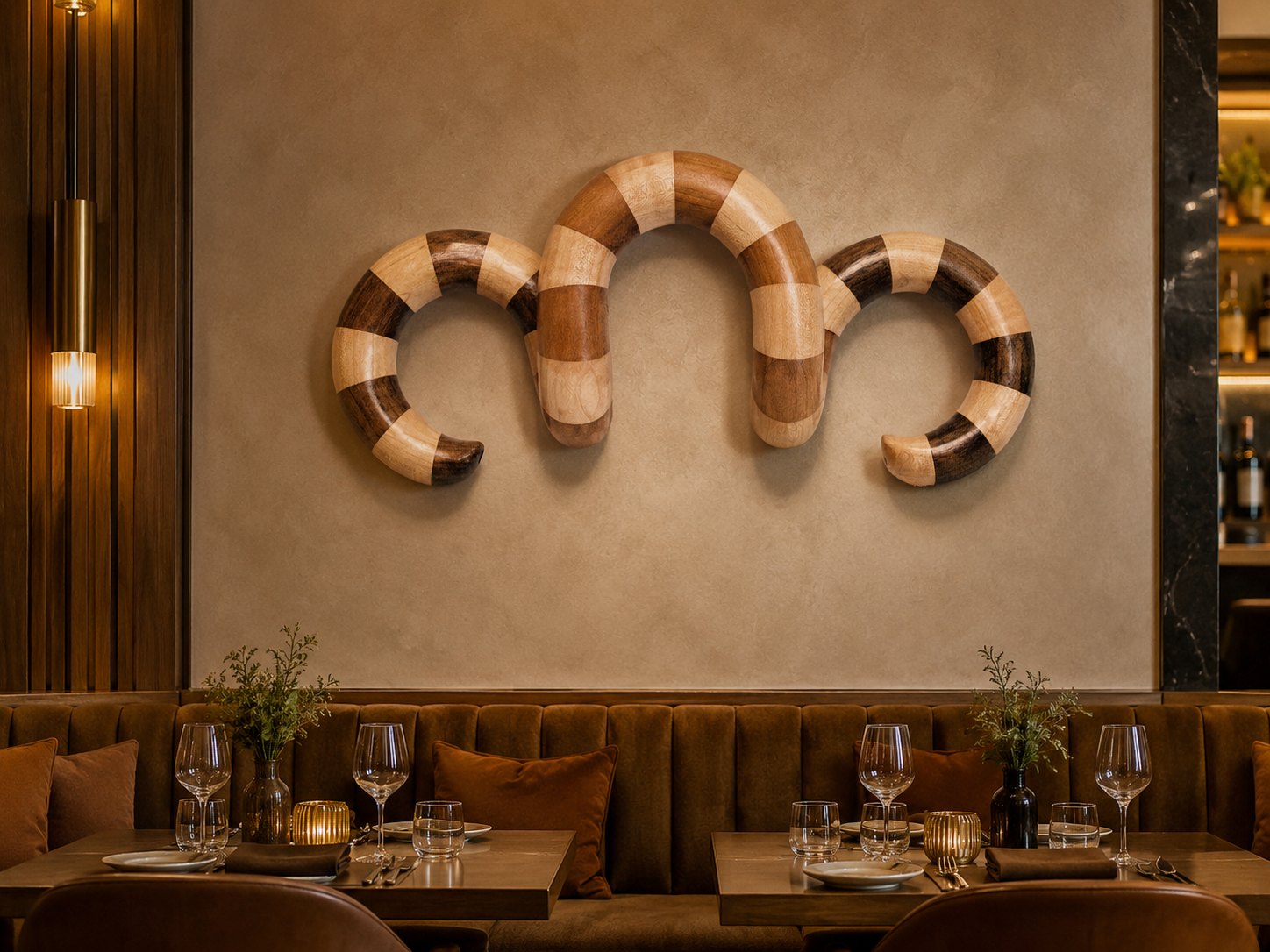 ellelle AR-WL, wall ram in a restaurant